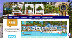 Desktop Screenshot of desirepearlresort.com