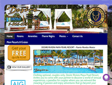 Tablet Screenshot of desirepearlresort.com